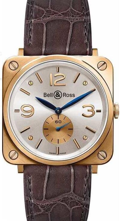 Bell & Ross BR-S Pink Gold Silver Dial BRS-PKGOLD-PEARL-D Replica Watch